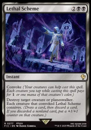 (277) Magic The Gathering Commander: Magic: The Gathering - FINAL FANTASY Single: Lethal Scheme  Rare