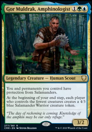(277/361) Magic The Gathering Commander Legends Single: Gor Muldrak, Amphinologist  Rare