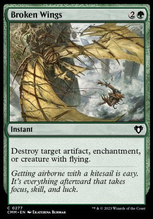 (277) Magic The Gathering Commander Masters Single: Broken Wings Holo Common