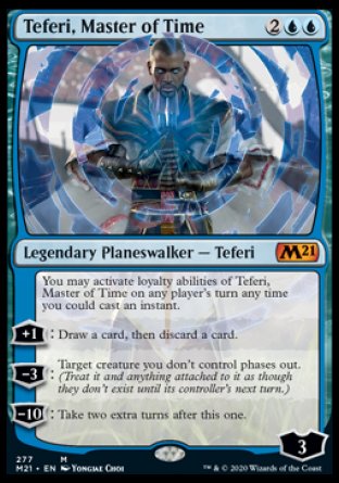 (277) Magic The Gathering Core 2021: Extras Single: Teferi, Master of Time (V.3)  Mythic