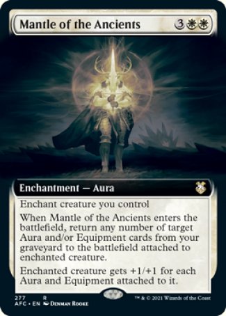 (277) Magic The Gathering Commander: Adventures in the Forgotten Realms: Extras Single: Mantle of the Ancients  Rare