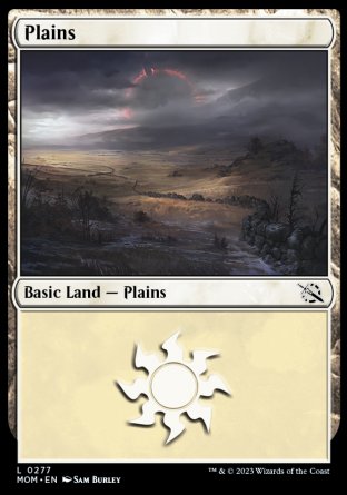 (277) Magic The Gathering March of the Machine Single: Plains (V.1)  Land