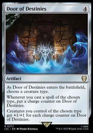 (277) Magic The Gathering Commander: The Lord of the Rings: Tales of Middle-earth Single: Door of Destinies  Rare