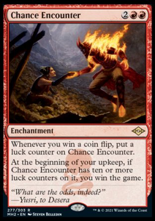 (277) Magic The Gathering Modern Horizons 2 Single: Chance Encounter (V.2) Holo Rare