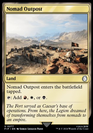 (277) Magic The Gathering Universes Beyond: Fallout Single: Nomad Outpost  Uncommon