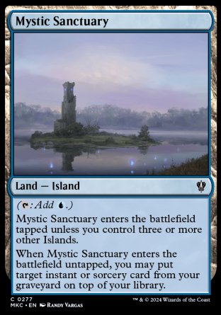 (277) Magic The Gathering Commander: Murders at Karlov Manor Single: Mystic Sanctuary  Common