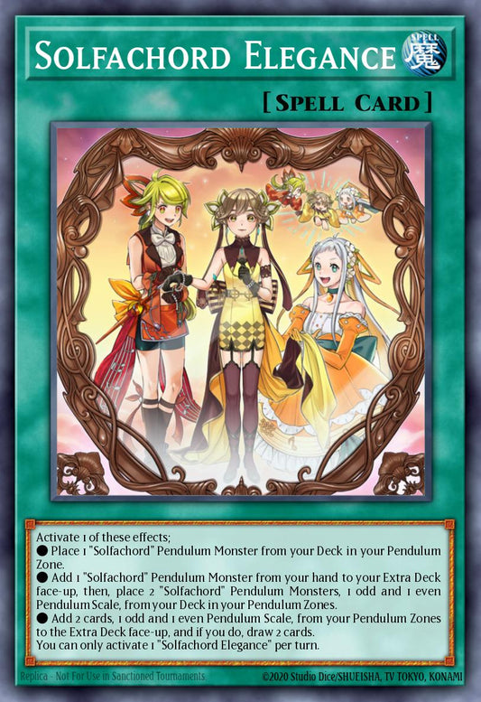 (022) YuGiOh TCG ANGU: Ancient Guardians Single: Solfachord Elegance  Super Rare