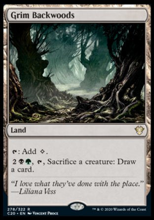 (278/322) Magic The Gathering Commander: Ikoria Single: Grim Backwoods  Rare
