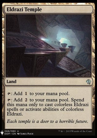 (068) Magic The Gathering The List Single: Eldrazi Temple  Uncommon