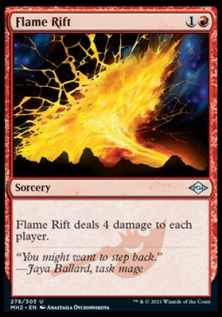 (278) Magic The Gathering Modern Horizons 2 Single: Flame Rift (V.1)  Uncommon