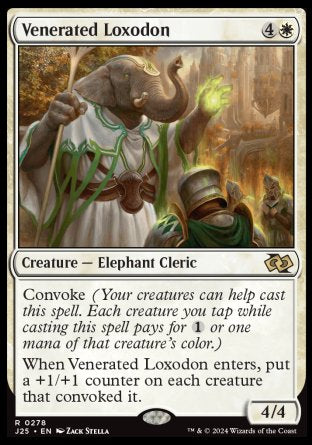 (278) Magic The Gathering Foundations Jumpstart Single: Venerated Loxodon  Rare