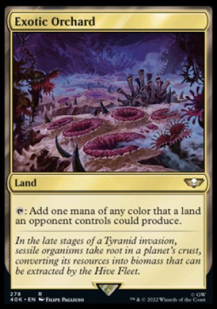(278) Magic The Gathering Universes Beyond: Warhammer 40000 Single: Exotic Orchard Holo Rare