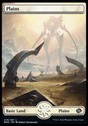 (278) Magic The Gathering The Brothers' War Single: Plains (V.1) Holo Land