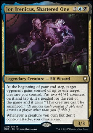 (278) Magic The Gathering Commander Legends: Battle for Baldur's Gate Single: Jon Irenicus, Shattered One Holo Rare