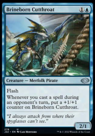(278) Magic The Gathering Jumpstart 2022 Single: Brineborn Cutthroat  Uncommon