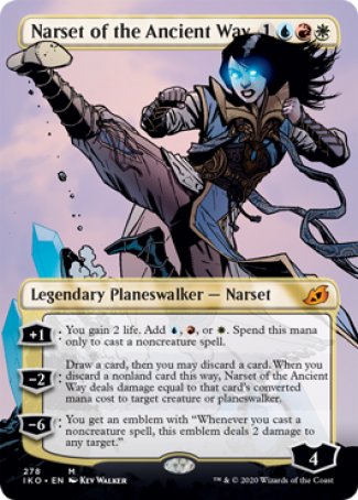 (278) Magic The Gathering Ikoria: Lair of Behemoths: Extras Single: Narset of the Ancient Way Holo Mythic