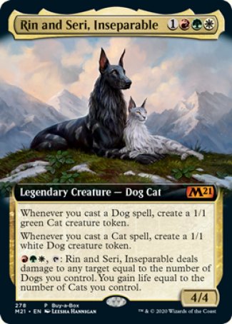 (278) Magic The Gathering Core 2021: Extras Single: Rin and Seri, Inseparable  Mythic