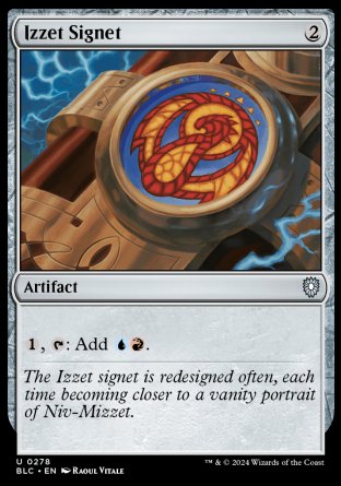 (278) Magic The Gathering Commander: Bloomburrow Single: Izzet Signet  Uncommon