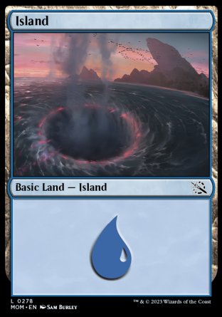 (278) Magic The Gathering March of the Machine Single: Island (V.1)  Land