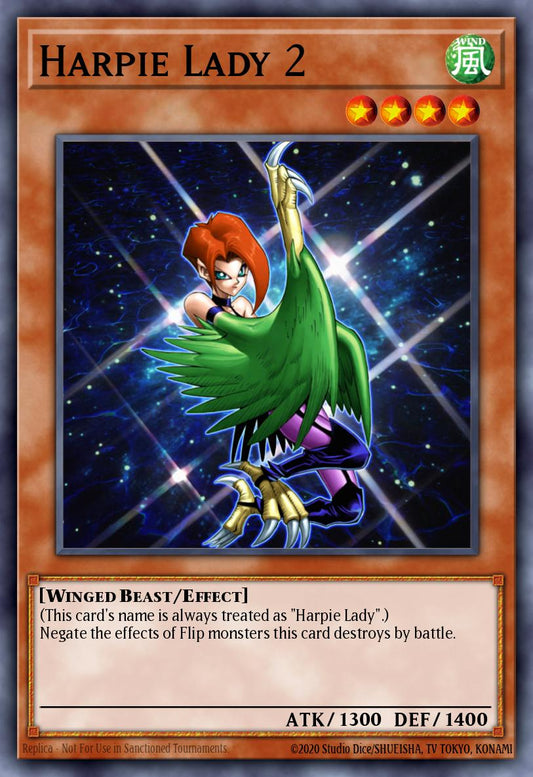 (091) YuGiOh TCG LCJW: Legendary Collection 4: Mega Pack Single: Harpie Lady 2  Super Rare