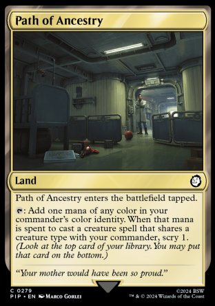 (279) Magic The Gathering Universes Beyond: Fallout Single: Path of Ancestry  Holo Common
