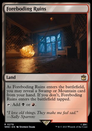 (279) Magic The Gathering Universes Beyond: Doctor Who Single: Foreboding Ruins  Rare