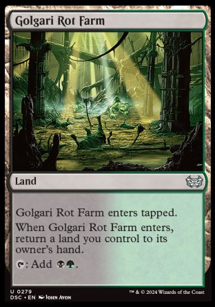 (279) Magic The Gathering Commander: Duskmourn: House of Horror Single: Golgari Rot Farm  Uncommon