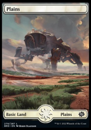 (279) Magic The Gathering The Brothers' War Single: Plains (V.2) Holo Land