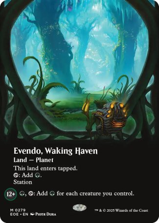 (279) Magic The Gathering Edge of Eternities: Extras Single: Evendo, Waking Haven (V.1) Holo Mythic
