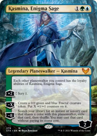 (279) Magic The Gathering Strixhaven: School of Mages: Extras Single: Kasmina, Enigma Sage Holo Mythic
