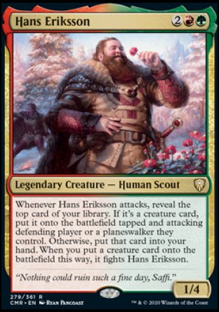 (279/361) Magic The Gathering Commander Legends Single: Hans Eriksson  Rare