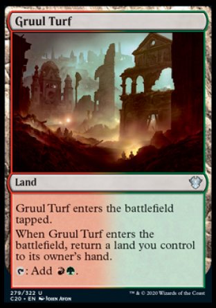 (279/322) Magic The Gathering Commander: Ikoria Single: Gruul Turf  Uncommon