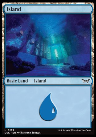 (279) Magic The Gathering Duskmourn: House of Horror Single: Island (V.1) Holo Land