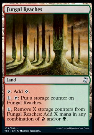 (279/289) Magic The Gathering Time Spiral Remastered Single: Fungal Reaches Holo Uncommon