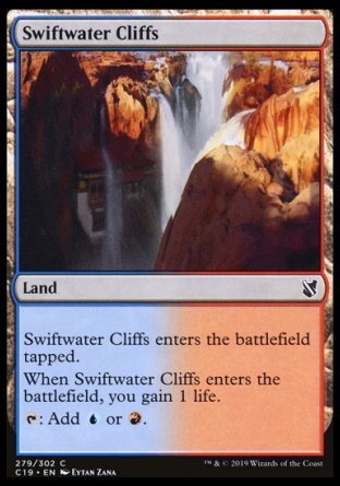 (279) Magic The Gathering Commander 2019 Single: Swiftwater Cliffs  Common