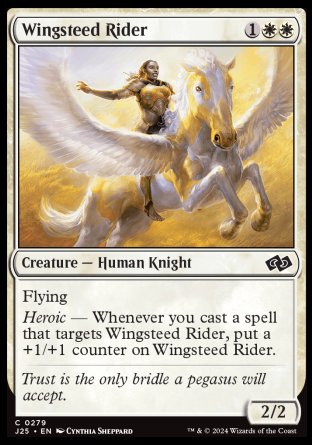 (279) Magic The Gathering Foundations Jumpstart Single: Wingsteed Rider  Common