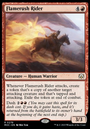 (279) Magic The Gathering Commander: March of the Machine Single: Flamerush Rider  Rare