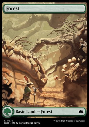 (279) Magic The Gathering Bloomburrow Single: Forest (V.2)  Land