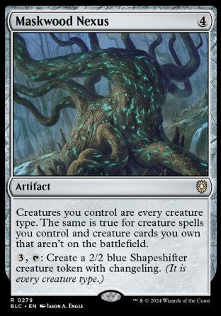(279) Magic The Gathering Commander: Bloomburrow Single: Maskwood Nexus  Rare