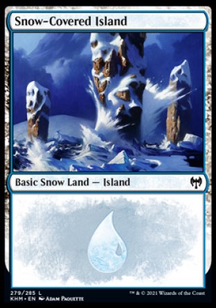 (279/285) Magic The Gathering Kaldheim Single: Snow-Covered Island (V.2)  Land
