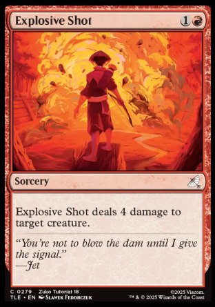 (279) Magic The Gathering Magic: The Gathering | Avatar: The Last Airbender: Eternal Single: Explosive Shot (V.2) Holo Common