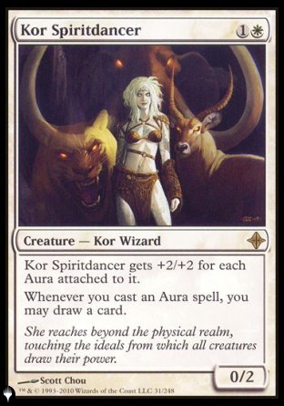 (031) Magic The Gathering The List Single: Kor Spiritdancer  Rare