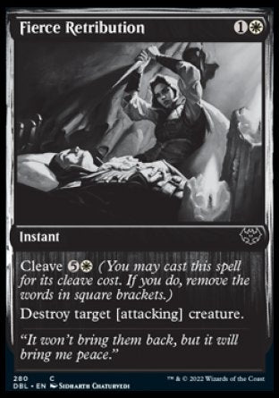 (280) Magic The Gathering Innistrad: Double Feature Single: Fierce Retribution Holo Common
