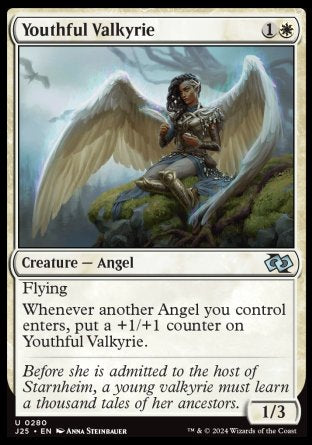 (280) Magic The Gathering Foundations Jumpstart Single: Youthful Valkyrie  Uncommon