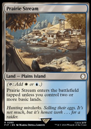 (280) Magic The Gathering Universes Beyond: Fallout Single: Prairie Stream  Rare