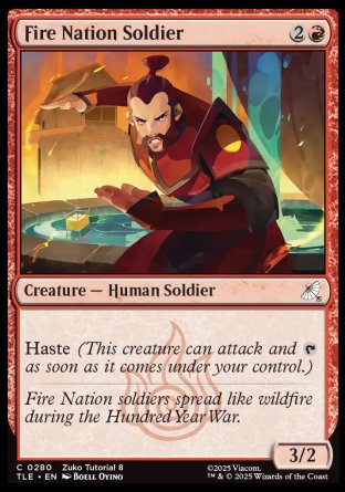 (280) Magic The Gathering Magic: The Gathering | Avatar: The Last Airbender: Eternal Single: Fire Nation Soldier (V.2)  Common