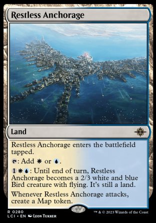 (280) Magic The Gathering The Lost Caverns of Ixalan Single: Restless Anchorage Holo Rare