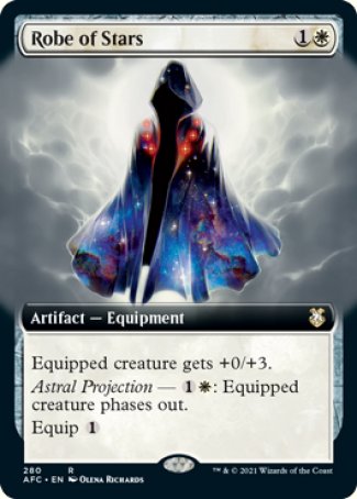 (280) Magic The Gathering Commander: Adventures in the Forgotten Realms: Extras Single: Robe of Stars  Rare