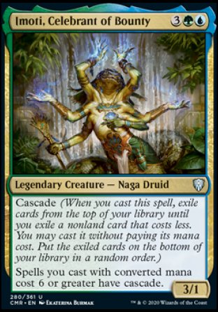 (280/361) Magic The Gathering Commander Legends Single: Imoti, Celebrant of Bounty  Uncommon