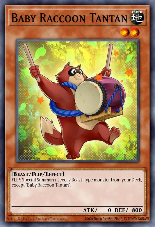 (137) YuGiOh TCG MP14: 2014 Mega-Tins Mega-Pack Single: Baby Raccoon Tantan  Common